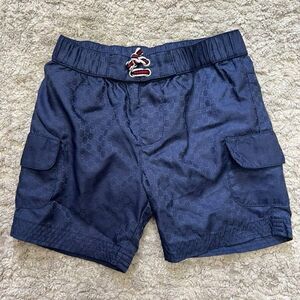 Gucci Jacquard GG Blue All-Over Monogram Logo Swim Shorts Boys Size 9-12m
